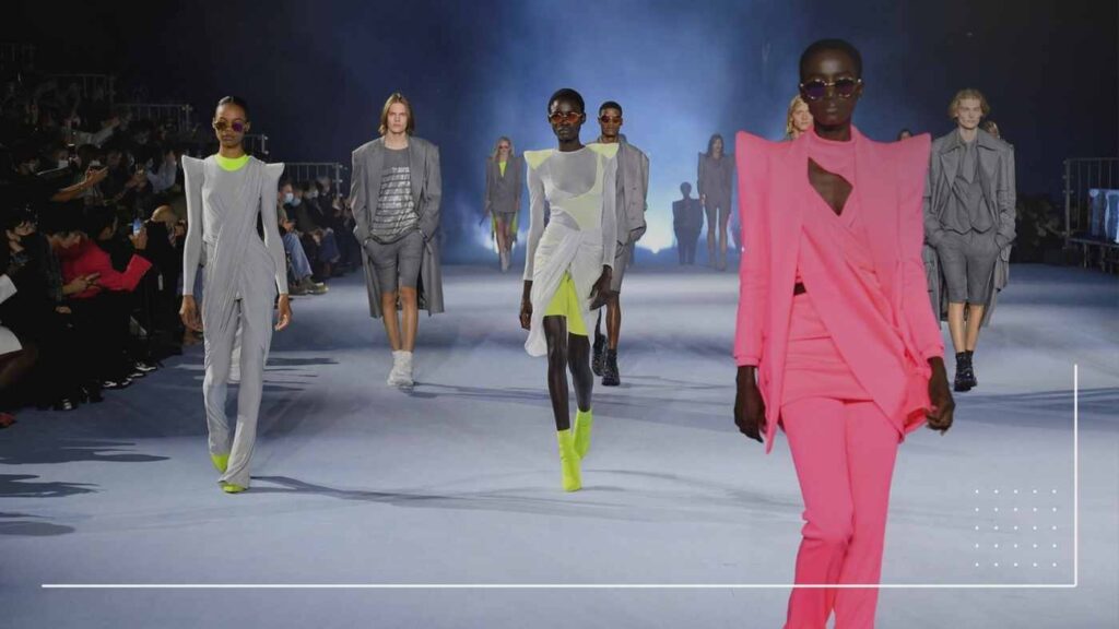 An image of models on the runway